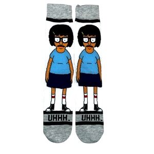 Bob’s Burgers Character Tina Belcher Graphic Socks NWT